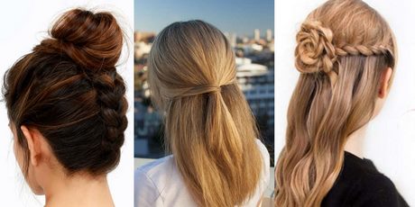 Easy hairstyle for long hair at home