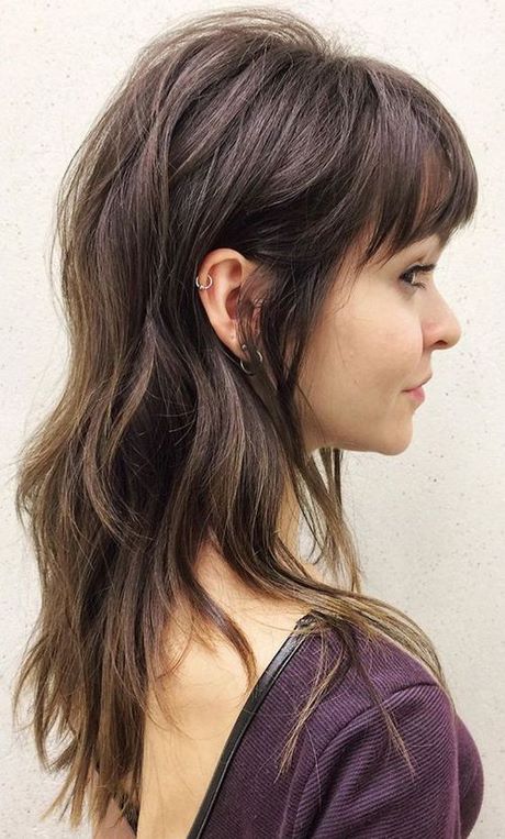 Hairstyles for long hair with fringe 2019