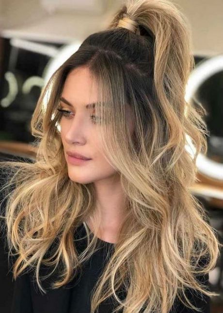 Long blonde haircuts 2019
