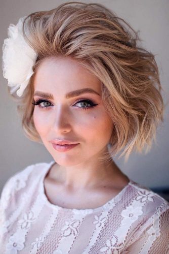 Party updos for short hair