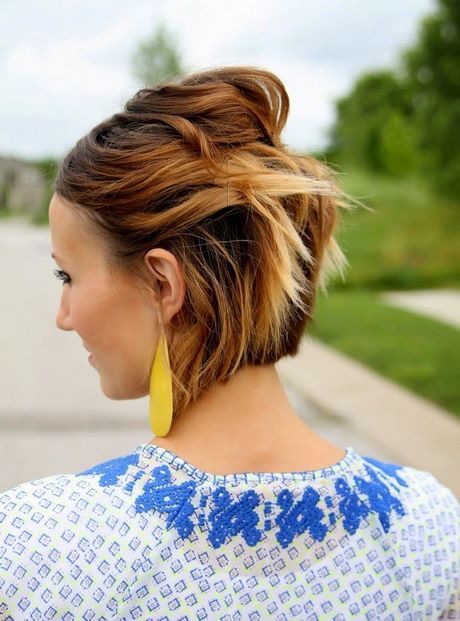 Pinned back hairstyles for short hair