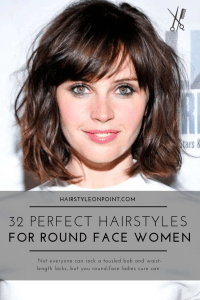 Round face haircut for girl