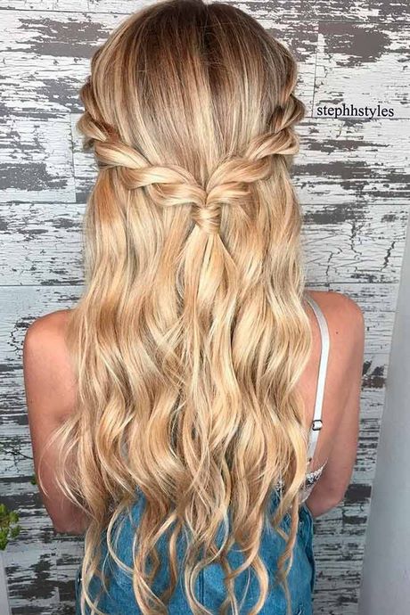 Simple down hairstyles for long hair