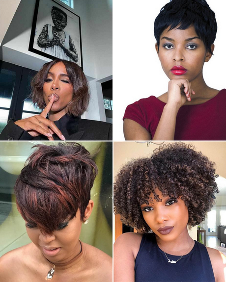 Black ladies short haircuts 2023