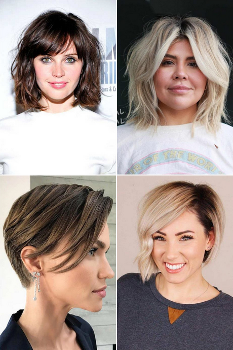 Short haircuts 2023 for round faces