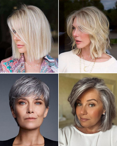 Short haircuts for women over 50 in 2023