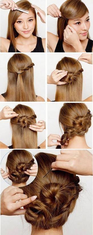 Easy hair style at home