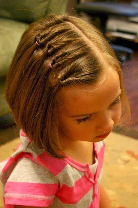 Hairstyles for short hair kids girls