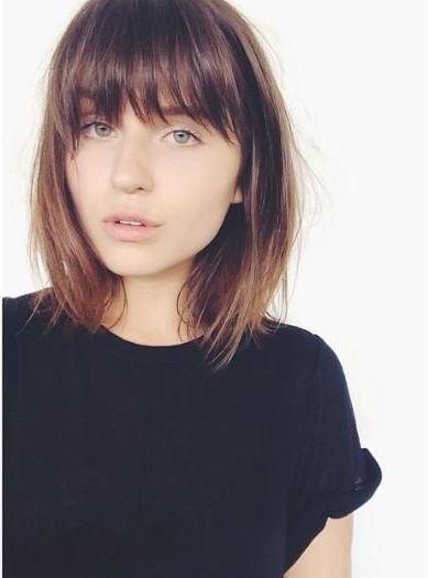 Shoulder length with bangs