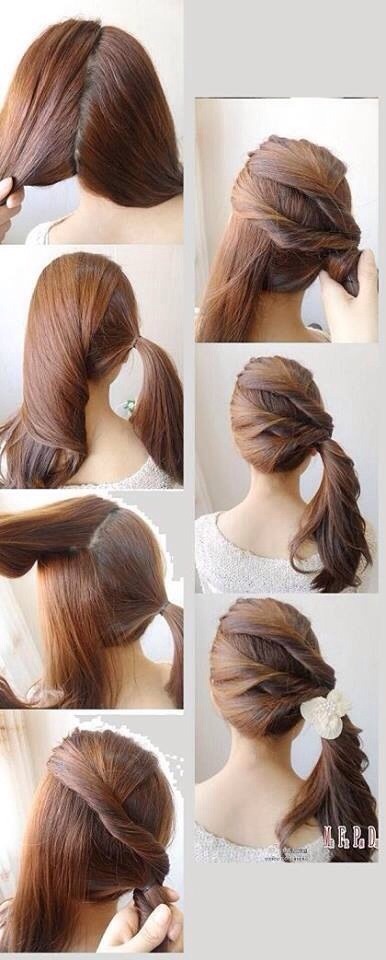 Simple n easy hair style