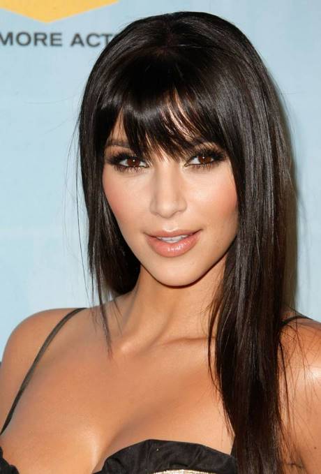 Hairstyles for long hair with fringe 2020