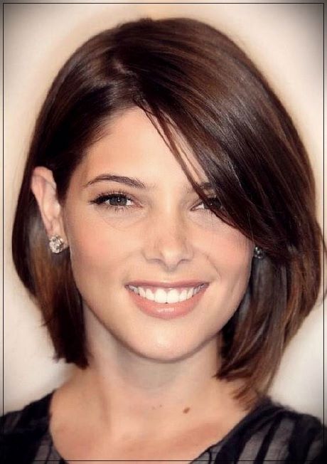 Short haircuts for round faces 2020