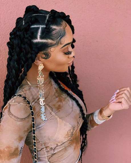 2021 black braided hairstyles