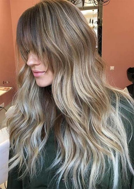 Hairstyles for long hair with fringe 2021