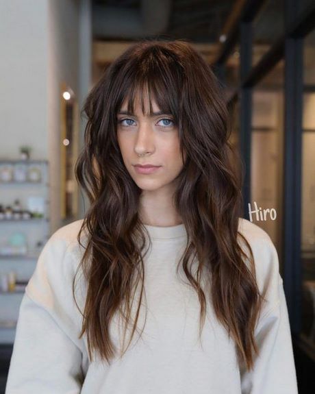 Hairstyles with long bangs 2021 hairstyles-with-long-bangs-2021-28_10