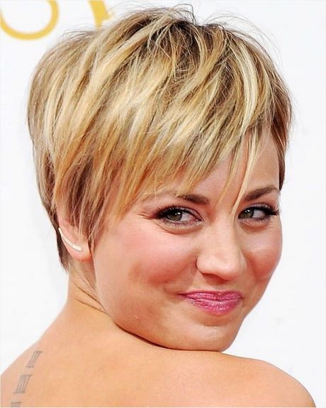Short haircuts for round faces 2021