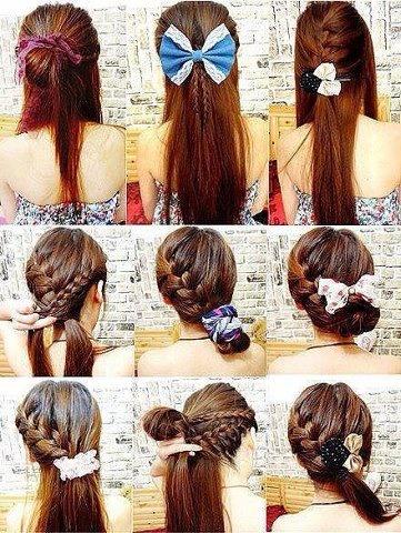 Different everyday hairstyles
