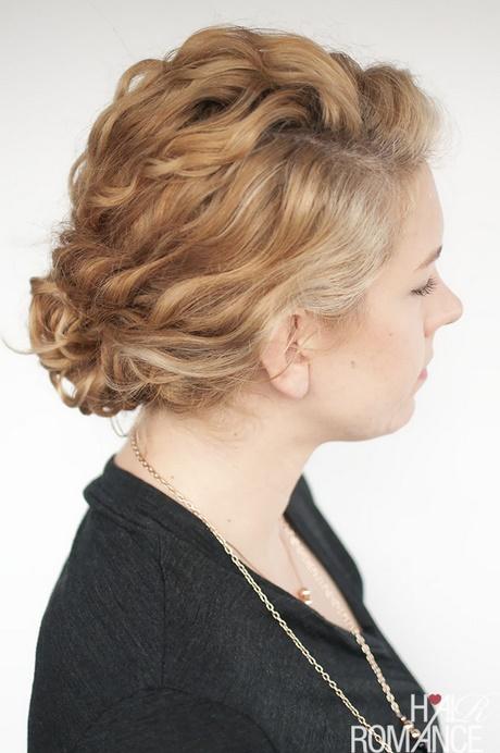 Easy updos for long thick curly hair