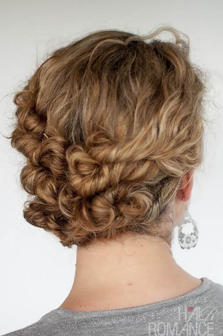 Easy updos for thick curly hair