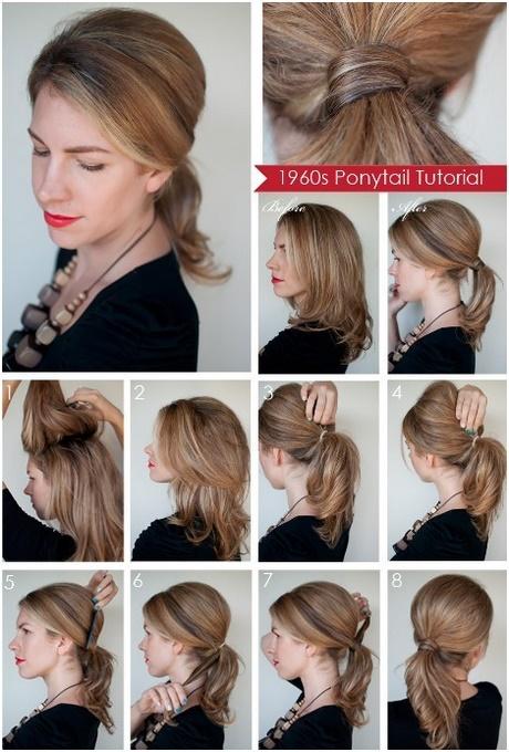 Hairstyle for medium hair at home