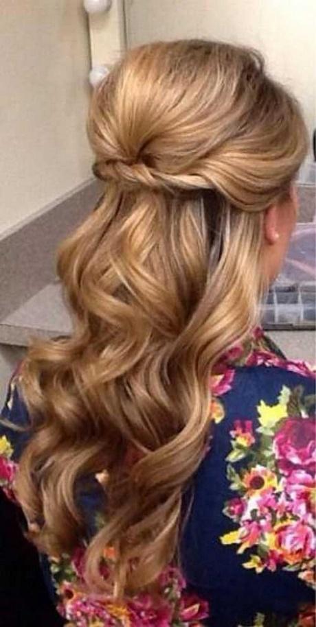 Half updos for long hair