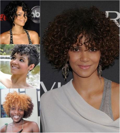 Short haircuts for black curly hair