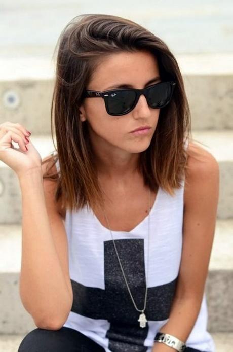 Shoulder length hairstyles and color