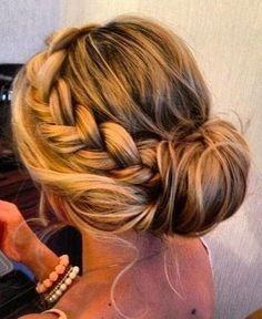 Updo hairstyles for thick hair
