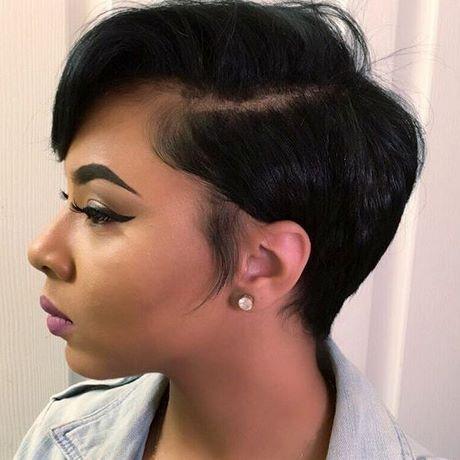 Black ladies short haircut styles