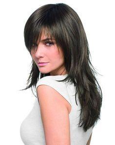 Layer cut hairstyle for thin hair