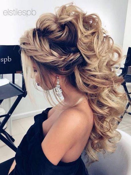 Long hairstyles for a ball