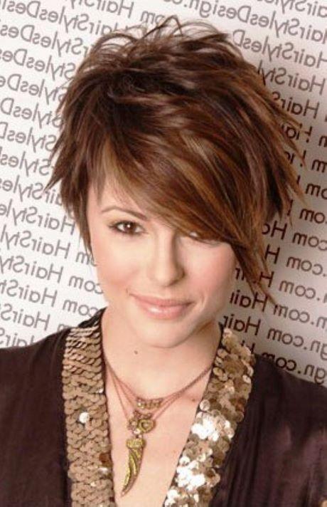 Pictures of short hairstyles for round faces