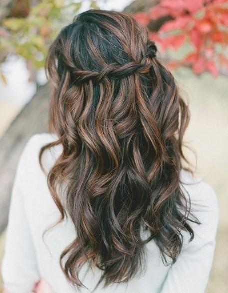 Prom hairstyles for long hair down loose curls