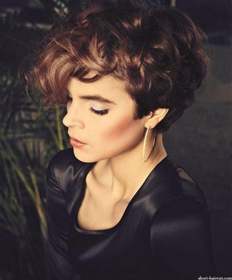 Short haircuts for ladies with curly hair