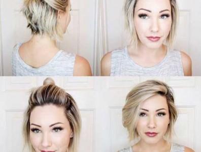 Very short hairstyles for round faces 2018