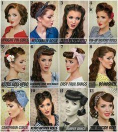 1950 long hairstyles