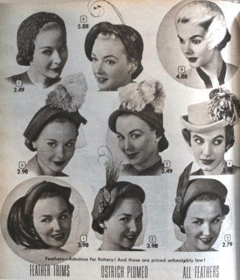 1950s hats and hairstyles