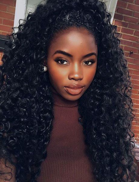 Black girl curly hair weave