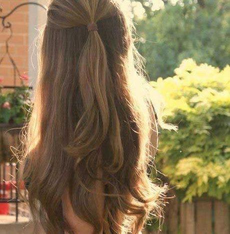 Easy half up hairstyles for long hair