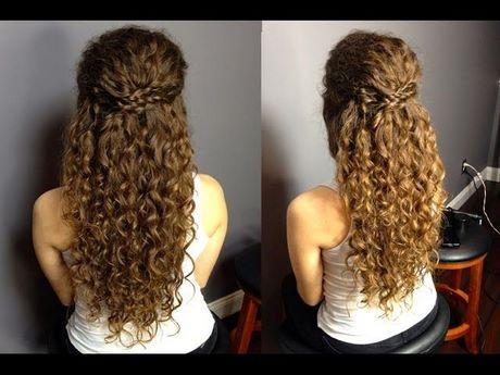 Easy half up half down hairstyles for curly hair