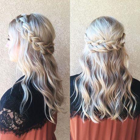 Easy prom hairstyles half up half down