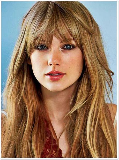Hairstyles for long hair and fringe