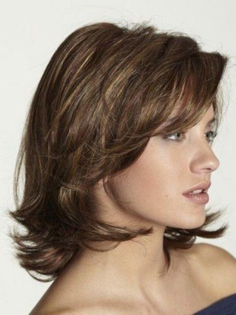 Medium haircuts for women with layers