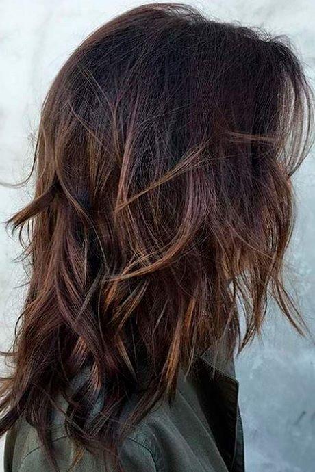 Mid length long layered hairstyles