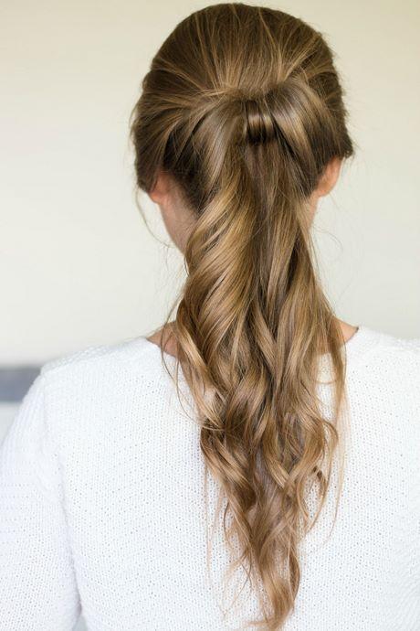 Quick and easy half up hairstyles