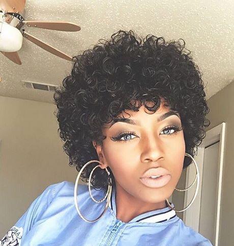 Short natural curly weave