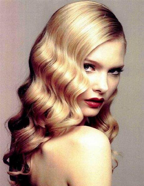 Vintage wave hairstyles for long hair