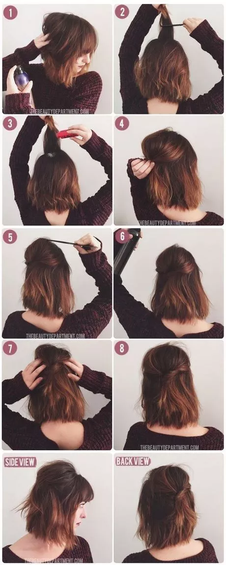 Cute half up half down hairstyles for short hair cute-half-up-half-down-hairstyles-for-short-hair-70-1-1