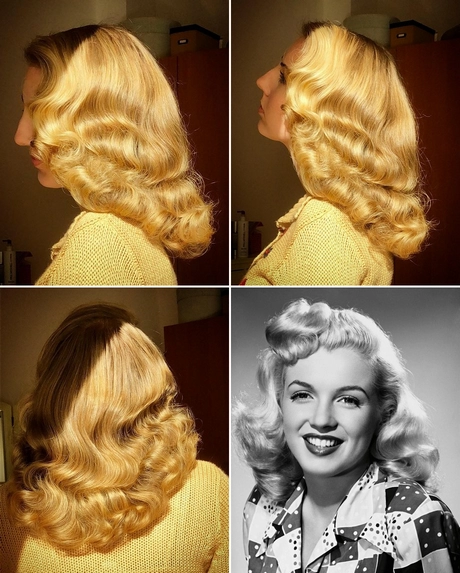 1940s wavy hair