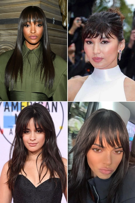 Celebrity hair bangs